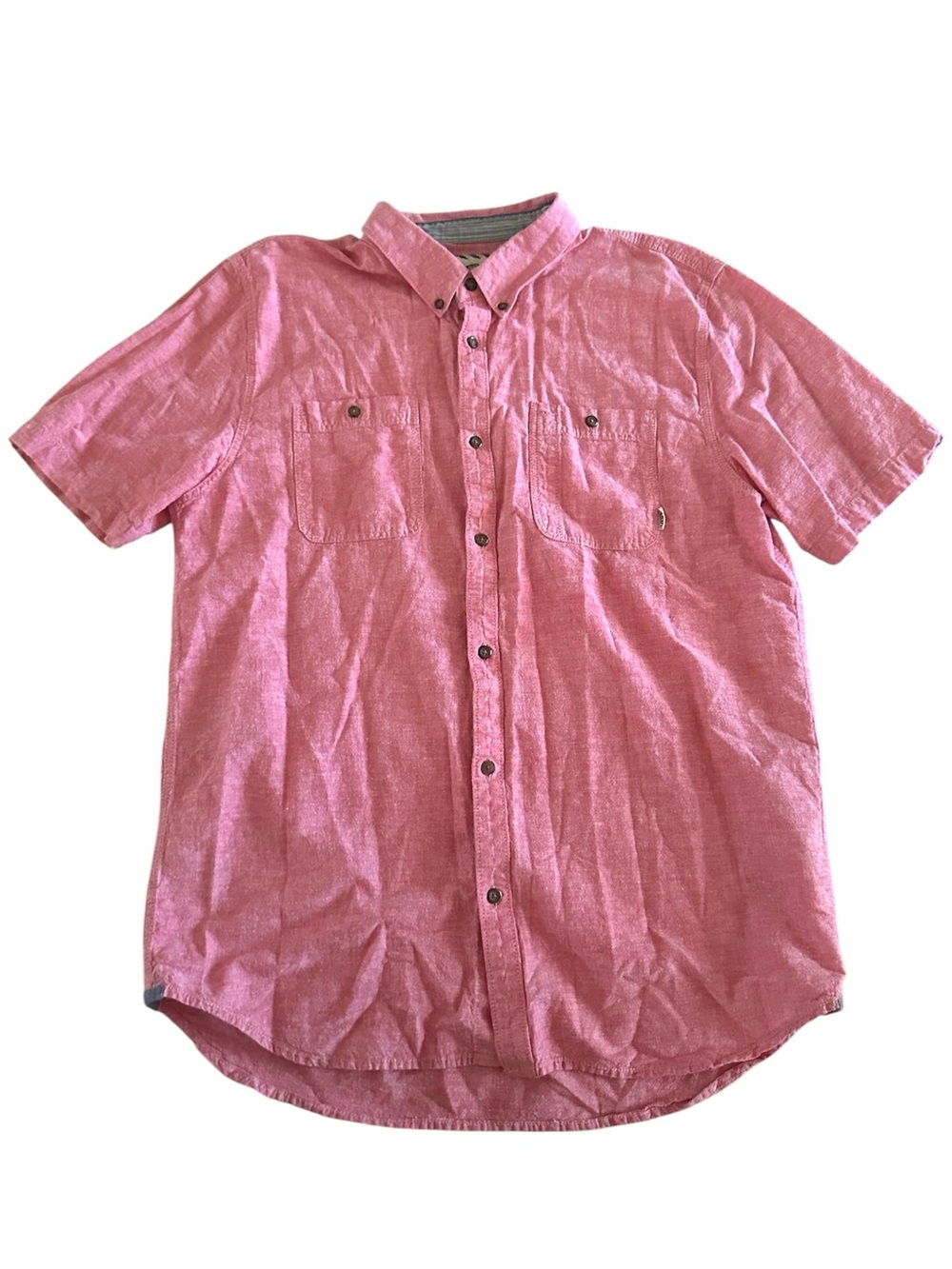 Vans Pink SS Button Up (L)